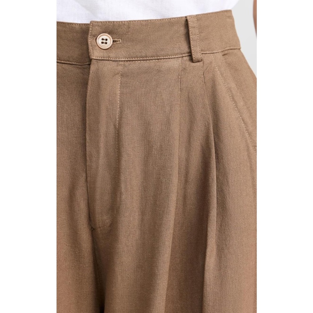 $208 NEW with tags!  Stateside Women's Linen Wide Leg Trousers - Twig - Small - Picture 6 of 10